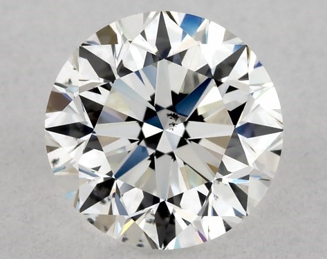 GIA 1.00 Carat H-SI1 Very Good Cut Round Diamond