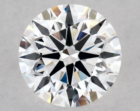 This Lab-Grown diamond 1.11 carat round D color VVS2 clarity has Ideal proportions and a diamond grading report from IGI