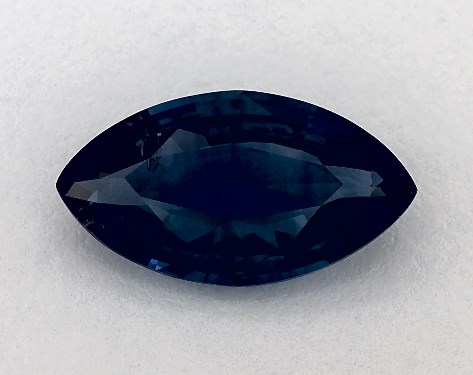 3.03 Carat Marquise Natural Blue Sapphire