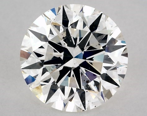 GIA 4.11 Carat H-SI1 Excellent Cut Round Diamond