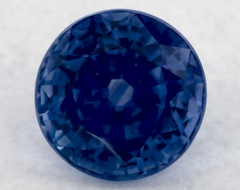 1.91 Carat Round Natural Blue Sapphire-99254
