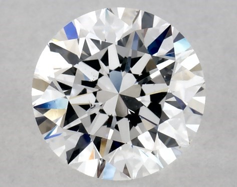 This 0.76 carat round diamond D color SI1 clarity has Excellent proportions and a diamond grading report from GIA