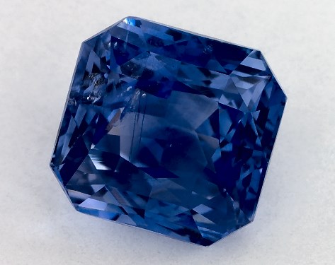 4.01 Carat Radiant Natural Blue Sapphire