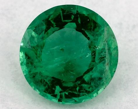 0.97 Carat Round Natural Green Emerald-106240