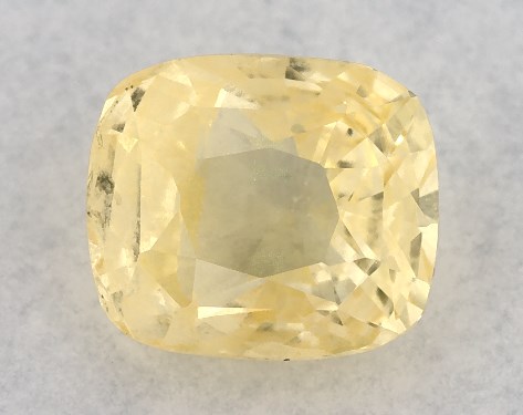 2.06 Carat Cushion Natural Yellow Sapphire