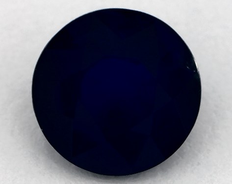 2.75 Carat Round Natural Blue Sapphire