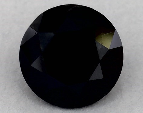 IGI 0.64 Carat Fancy Black-CO Round Cut Diamond