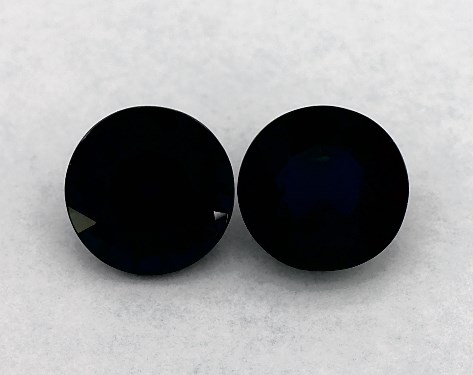 2.23 Total Carat Weight Round Natural Blue Sapphires