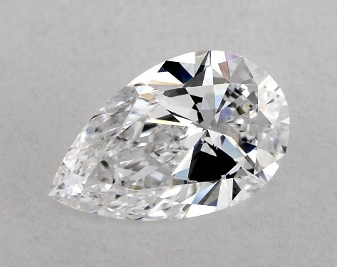 This Lab-Grown diamond 1.05 carat pear D color VVS1 clarity has Very Good proportions and a diamond grading report from GIA