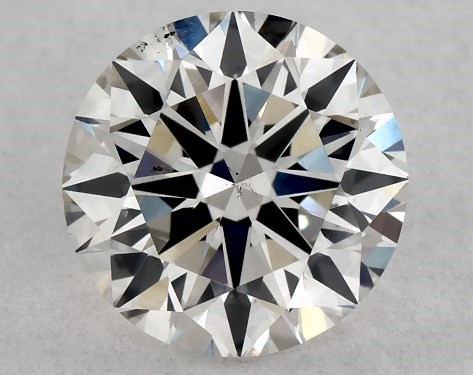 GIA 1.00 Carat H-SI1 Excellent Cut Round Diamond