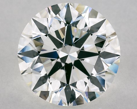 GIA 4.09 Carat H-VS2 Excellent Cut Round Diamond