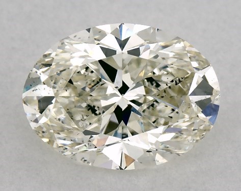 This 1.01 carat oval diamond I color SI1 clarity has Good proportions and a diamond grading report from IGI