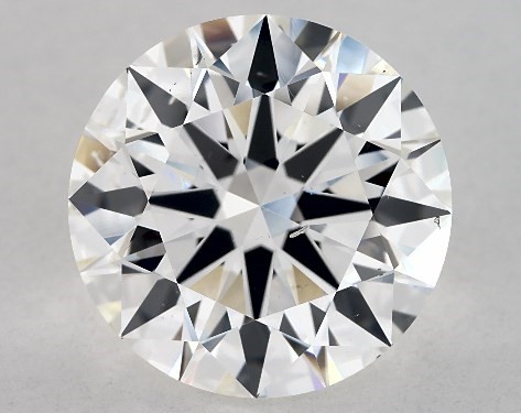 GIA 4.47 Carat G-SI1 True Hearts<sup>TM</sup> Cut Round Diamond