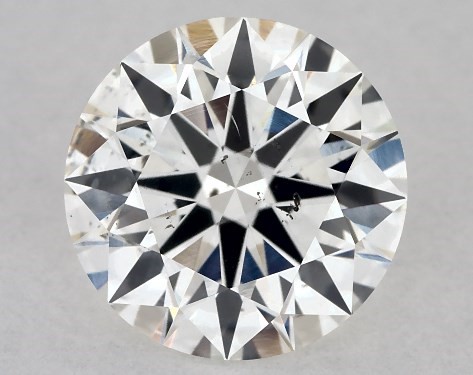 GIA 1.02 Carat H-SI1 True Hearts<sup>TM</sup> Cut Round Diamond
