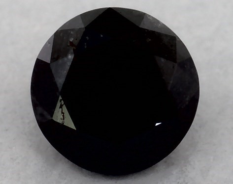 IGI 0.23 Carat Fancy Black-CO Round Cut Diamond