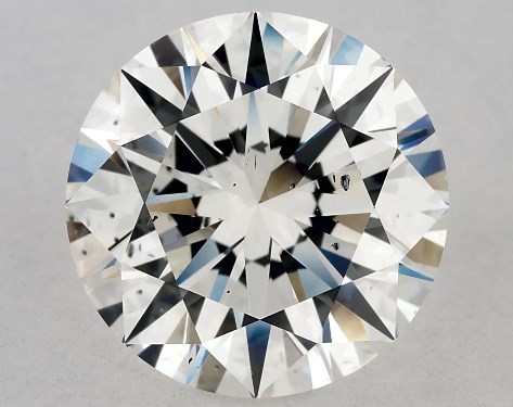 GIA 3.02 Carat H-SI1 Excellent Cut Round Diamond