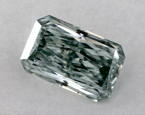 IGI 0.53 Carat Fancy Intense Green-SI1 Radiant Cut Lab-Grown Diamond