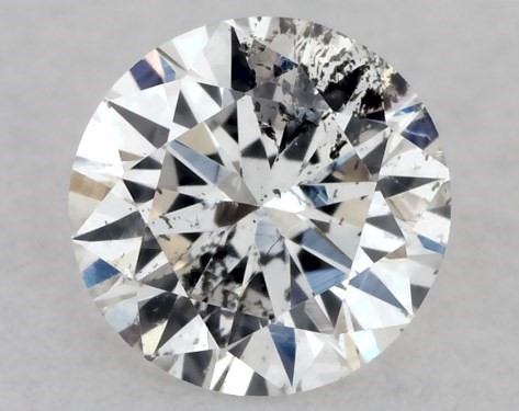 GIA 0.20 Carat F-I1 Very Good Cut Round Diamond