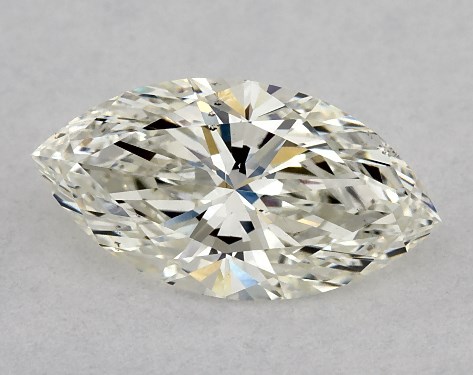 This 1.01 carat marquise diamond K color SI1 clarity has Very Good proportions and a diamond grading report from GIA