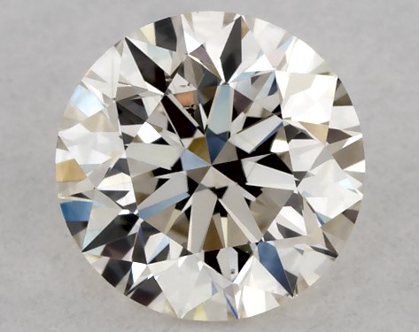 This 0.4 carat round diamond L color VS2 clarity has Excellent proportions and a diamond grading report from GIA