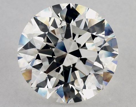GIA 3.10 Carat H-SI1 Excellent Cut Round Diamond
