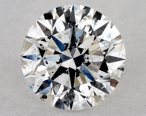 GIA 1.00 Carat E-I1 Excellent Cut Round Diamond