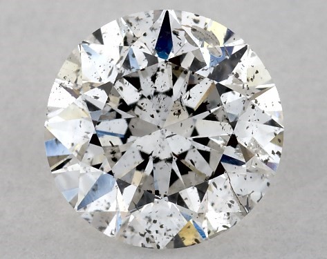 GIA 1.04 Carat F-I1 Very Good Cut Round Diamond