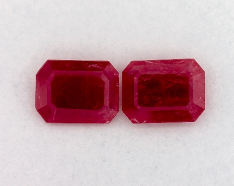 2.22 Total Carat Weight Emerald Natural Rubies