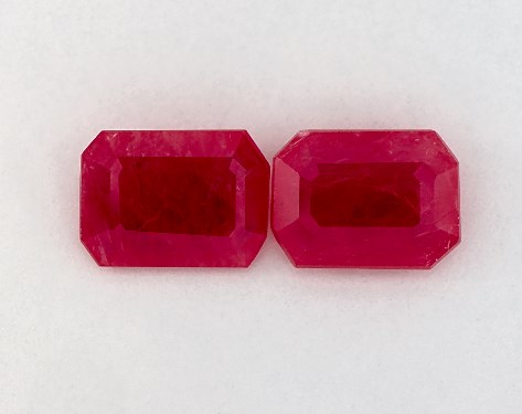 2.31 Total Carat Weight Emerald Natural Rubies