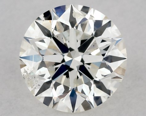 This 0.3 carat round diamond I color I1 clarity has Excellent proportions and a diamond grading report from GIA