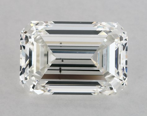 GIA 1.05 Carat H-SI1 Very Good Cut Emerald Diamond