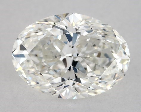This 0.91 carat oval diamond G color VVS2 clarity has Good proportions and a diamond grading report from GIA