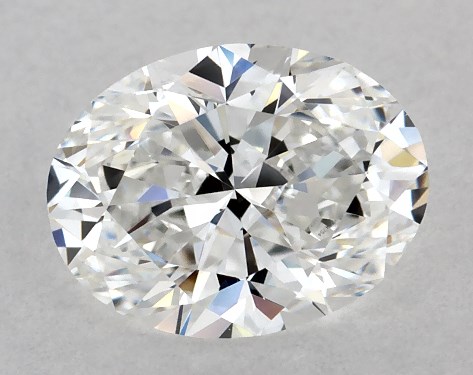 This 0.9 carat oval diamond E color VVS2 clarity has Good proportions and a diamond grading report from GIA