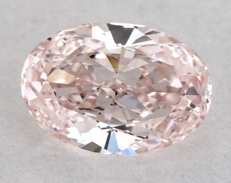IGI 0.43 Carat Fancy Intense Pink-VS2 Oval Cut Lab-Grown Diamond