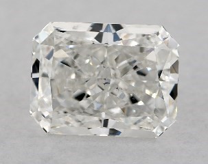 GIA 0.92 Carat F-SI1 Ideal Cut Radiant Diamond