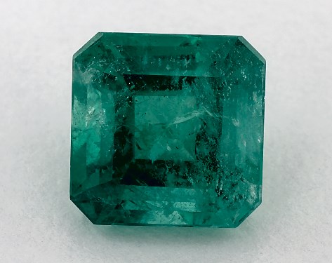 3.46 Carat Asscher Natural Green Emerald