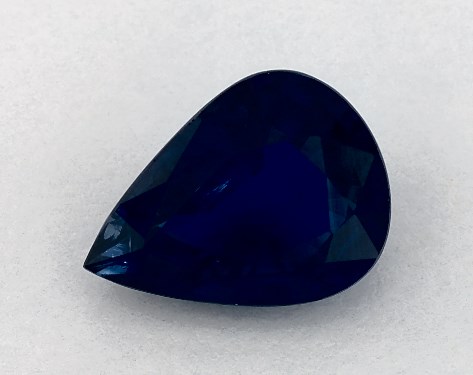 2.52 Carat Pear Natural Blue Sapphire