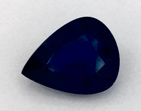 2.62 Carat Pear Natural Blue Sapphire