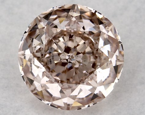 IGI 0.51 Carat Fancy Brownish Pink-VS2 Round Cut Lab-Grown Diamond