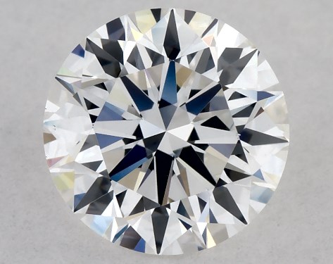 This Lab-Grown diamond 0.9 carat round D color VVS2 clarity has Ideal proportions and a diamond grading report from IGI