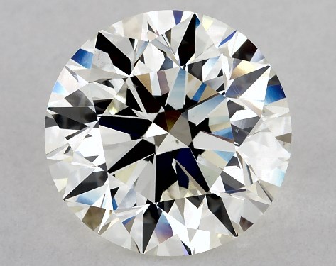 This 3 carat round diamond I color SI1 clarity has Excellent proportions and a diamond grading report from GIA