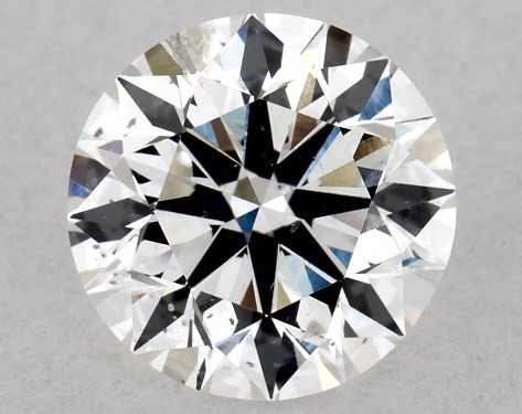 This 0.94 carat round diamond H color SI2 clarity has Excellent proportions and a diamond grading report from GIA