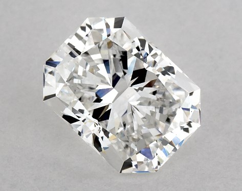 GIA 1.58 Carat F-VS1 Ideal Cut Radiant Lab-Grown Diamond