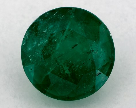 2.06 Carat Round Natural Green Emerald