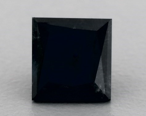 GIA 1.81 Carat Fancy Black-CO Princess Cut Diamond
