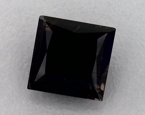GIA 3.39 Carat Fancy Black-CO Princess Cut Diamond