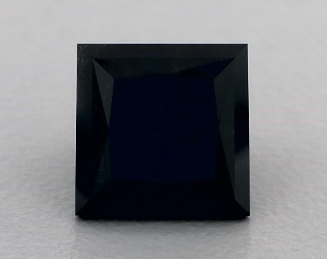 GIA 4.81 Carat Fancy Black-CO Princess Cut Diamond