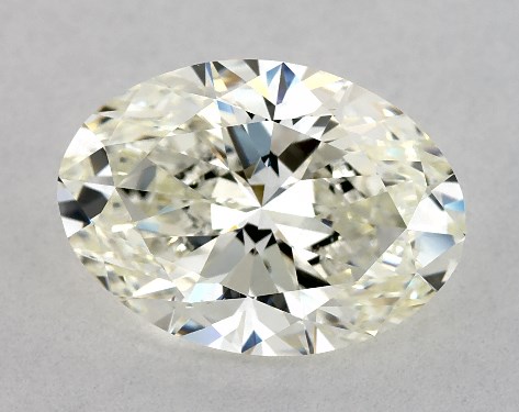 This 3.01 carat oval diamond J color VS1 clarity has Very Good proportions and a diamond grading report from GIA