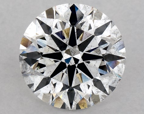 This Lab-Grown diamond 1.57 carat round F color SI1 clarity has Ideal proportions and a diamond grading report from IGI