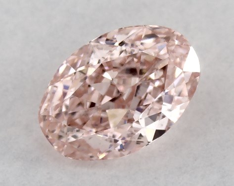 IGI 0.43 Carat Fancy Intense Pink-VS1 Oval Cut Lab-Grown Diamond